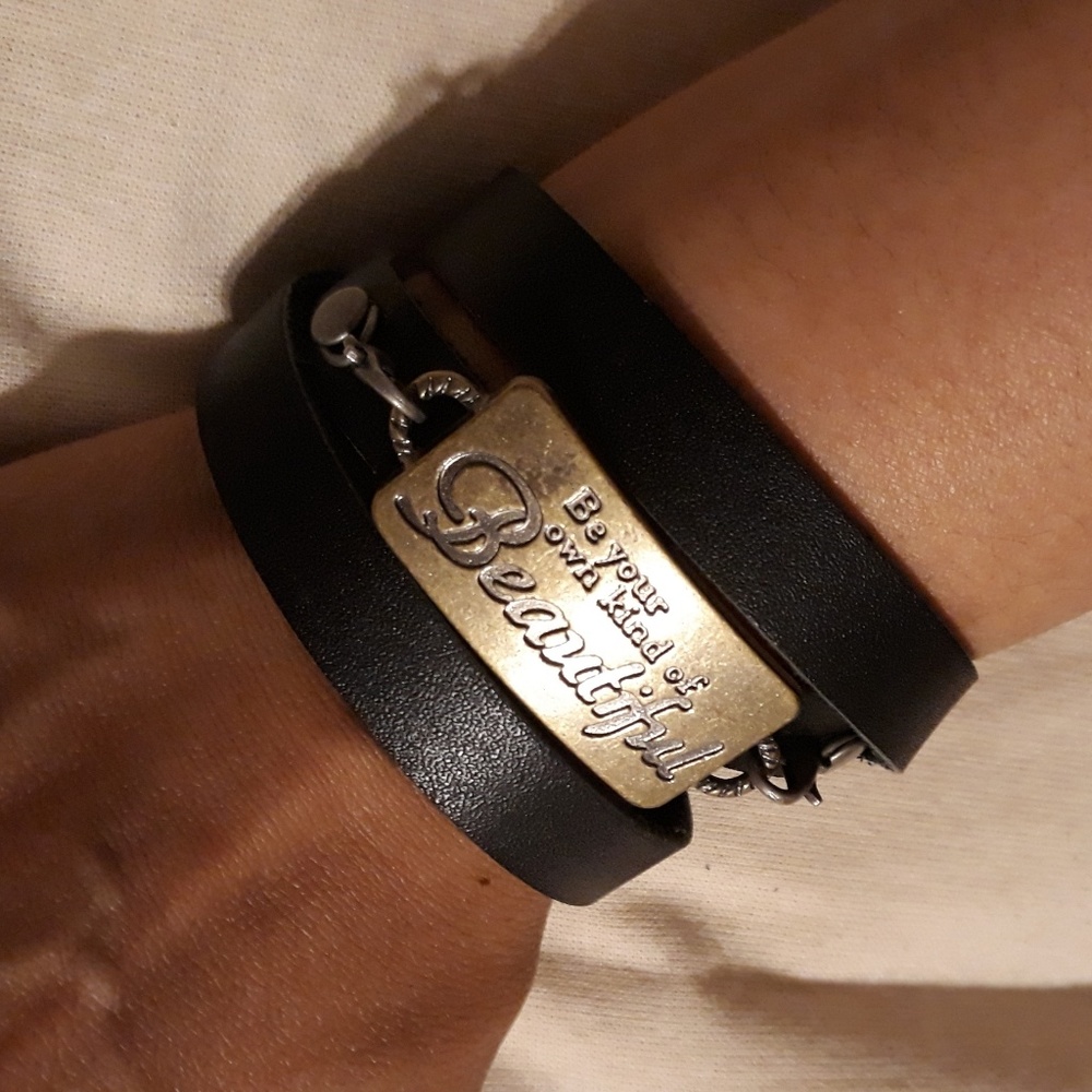 Leather Wrap Around Bracelet